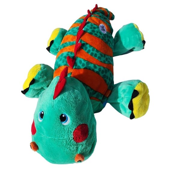 Stuffies Igby the Iguana Lizard Surprise Hidden Pouches Plush 31 Inches Snuggly - Picture 1 of 12